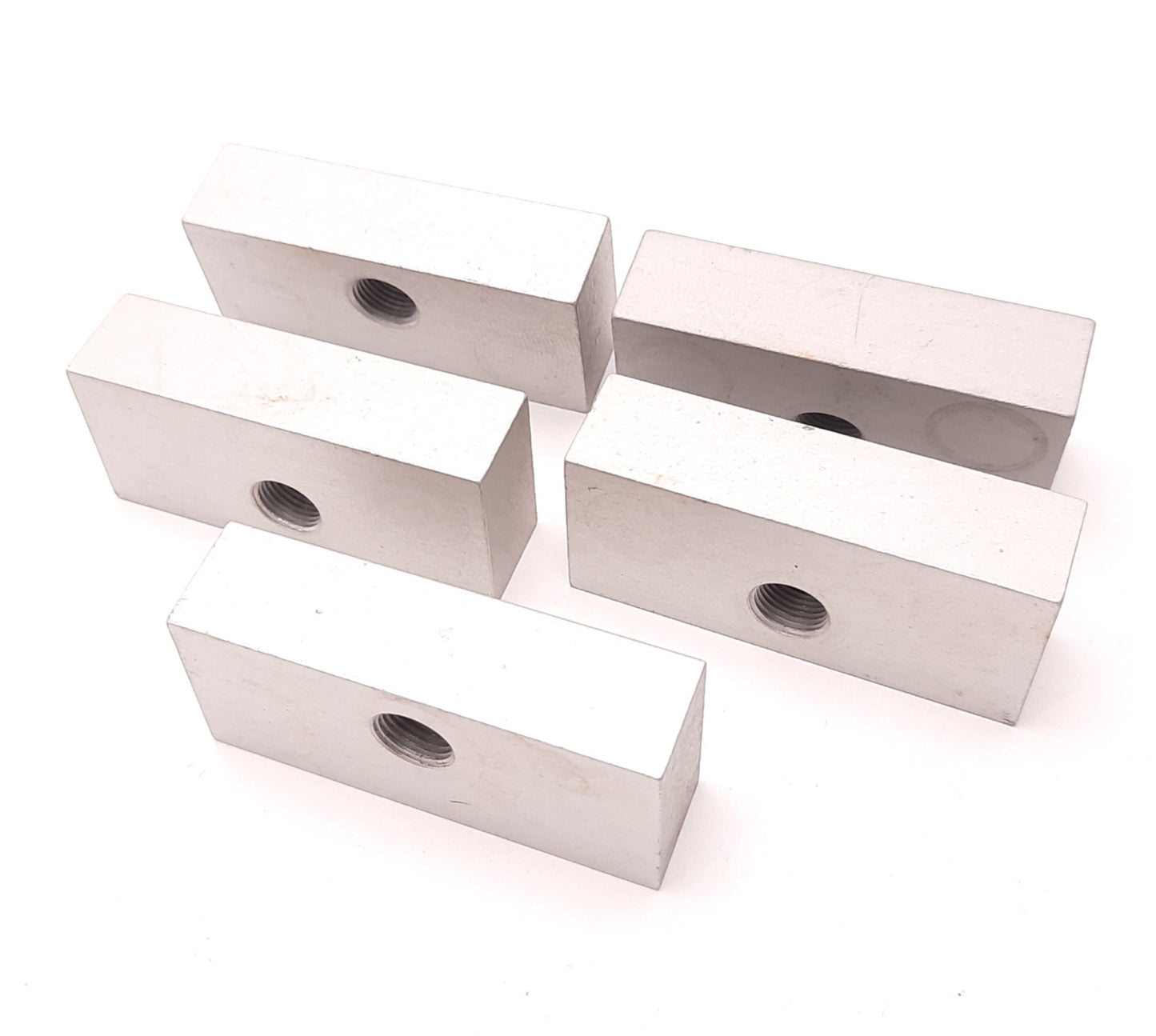 Used Lot of 5 Festo PRSB-1/8 Blanking Manifold Plate, G1/8 Thread, 56mm x 25mm x 15mm