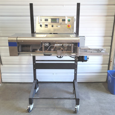 Used DOBOY SIG B-500M Medical Grade Continuous Band Sealer 1000ipm, 1/4" Seal, 115VAC