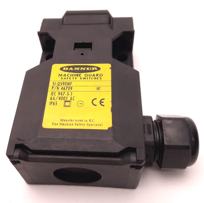 Used Banner SI-QS90MF Safety Interlock Door Switch 400v AC, 6 Amps, 2 N.C. 1 N.O.
