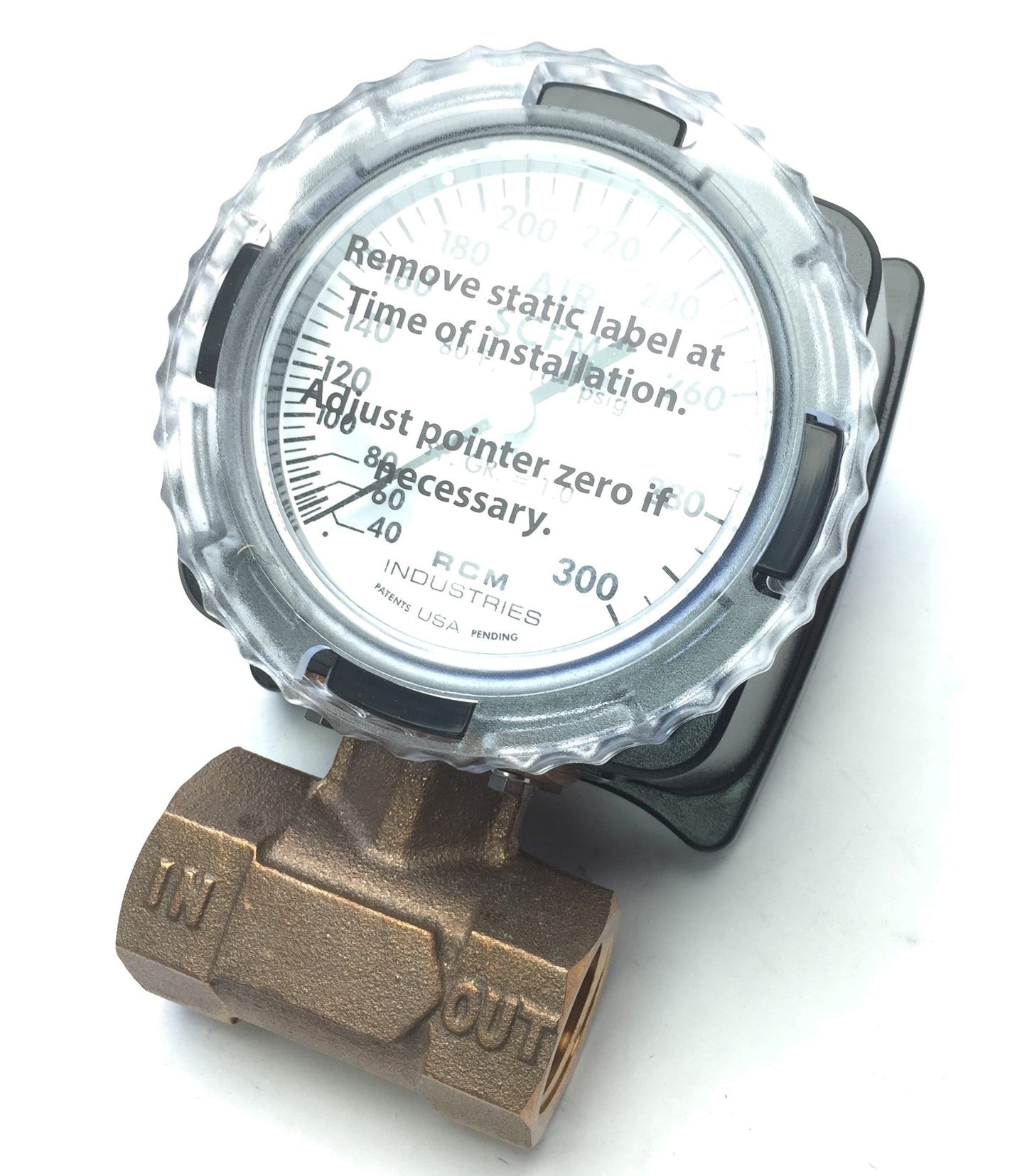 New RCM Industries 1-71-R-300-I Differential Pressure Flow Meter, 180PSIG Max, 212°F