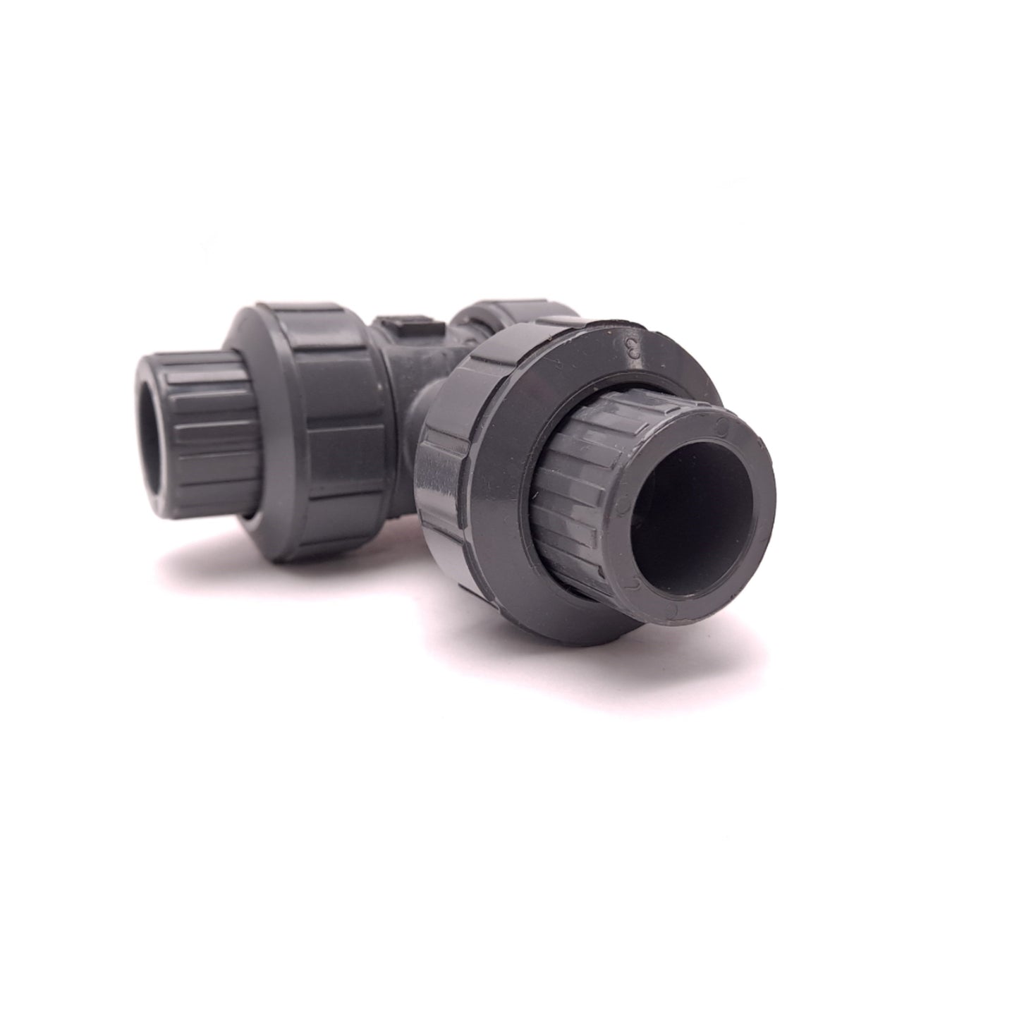 New – Open box Chemtrol S45M3-V PVC Ball Valve 150 PSI 3 Way 3 Position 6 x 4.5 x 2"