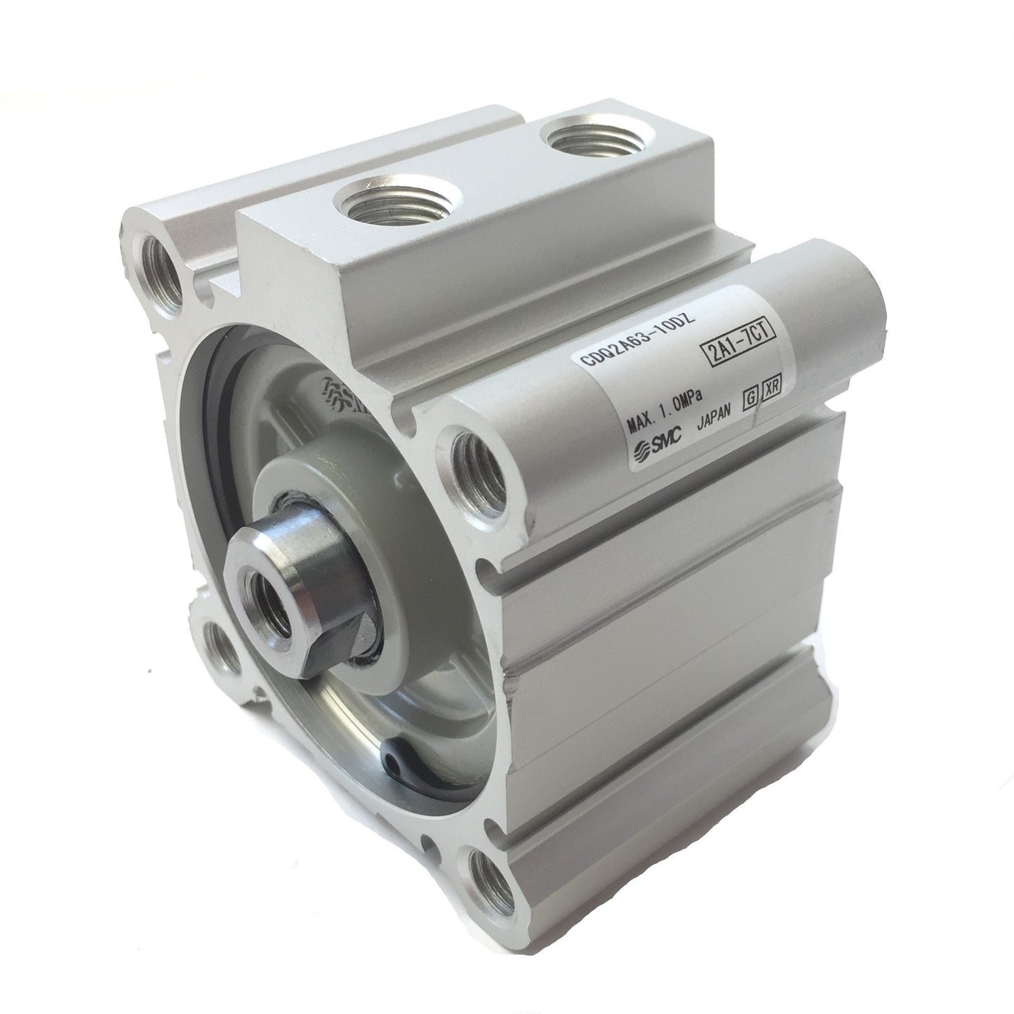 New – Open box SMC CDQ2A63-10DZ Compact Double Acting Pneumatic Cylinder 63mm Bore, 10mm Stroke