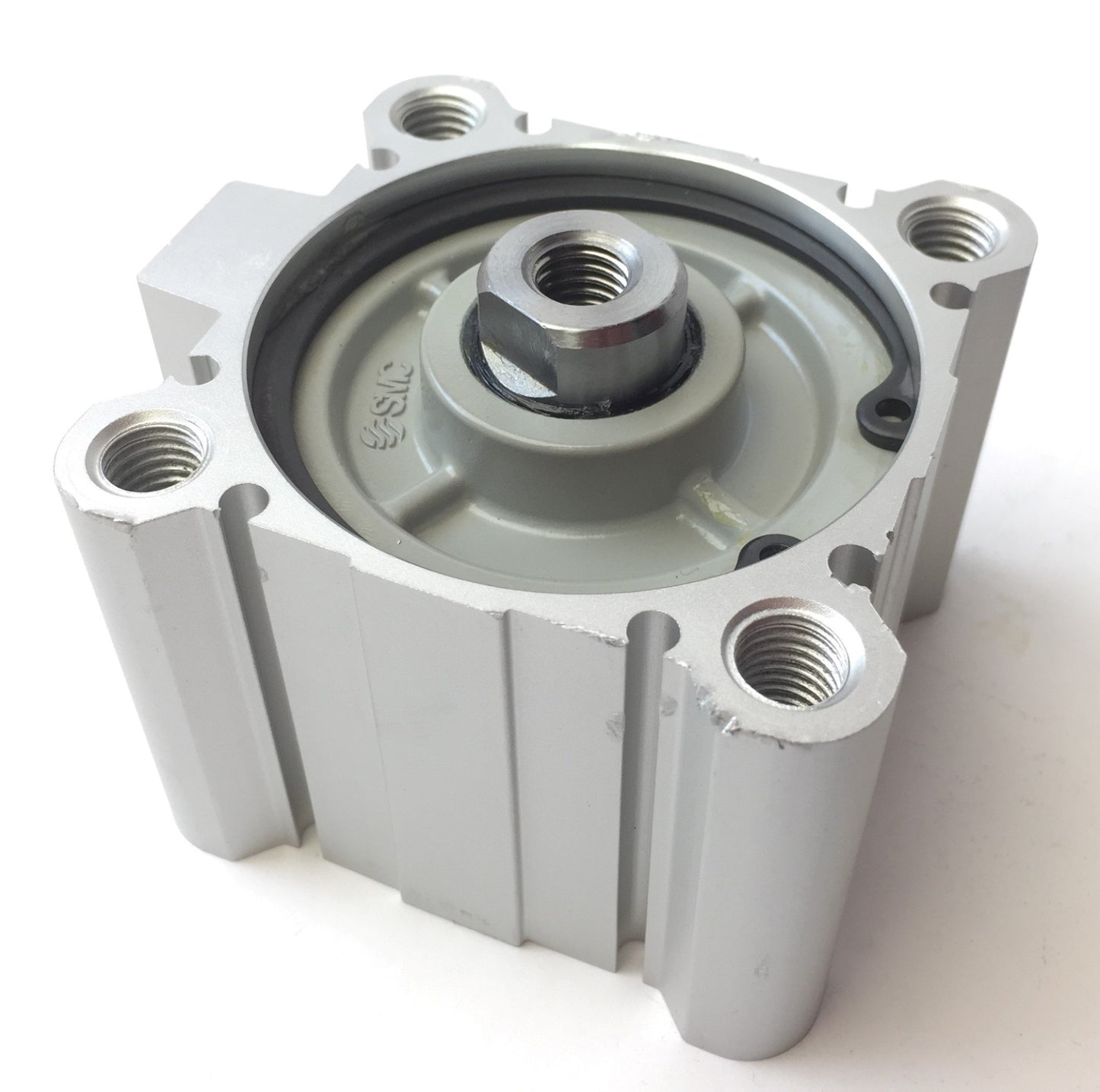 New – Open box SMC CDQ2A63-10DZ Compact Double Acting Pneumatic Cylinder 63mm Bore, 10mm Stroke