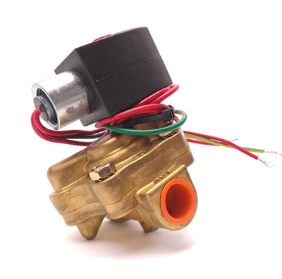 New Asco EF8221G3 Red-Hat II Solenoid Valve, Coil: 24V, Pressure: 5-150psi, 1/2" NPT