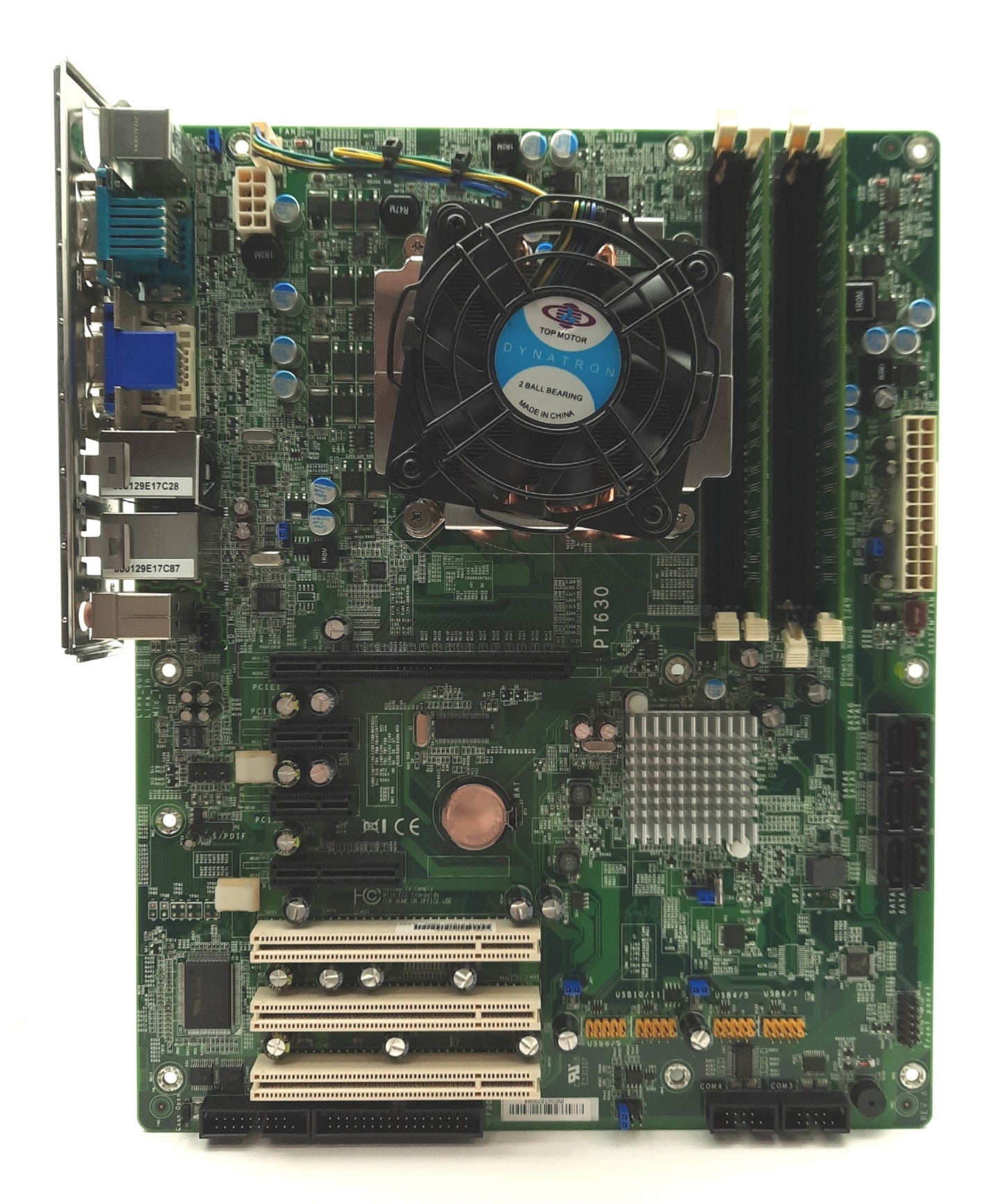 Used DFI PT630 Motherboard & CPU, Intel i7-860 2.8Ghz, 4GB RAM, PCIe x16/1/4, 3x PCI
