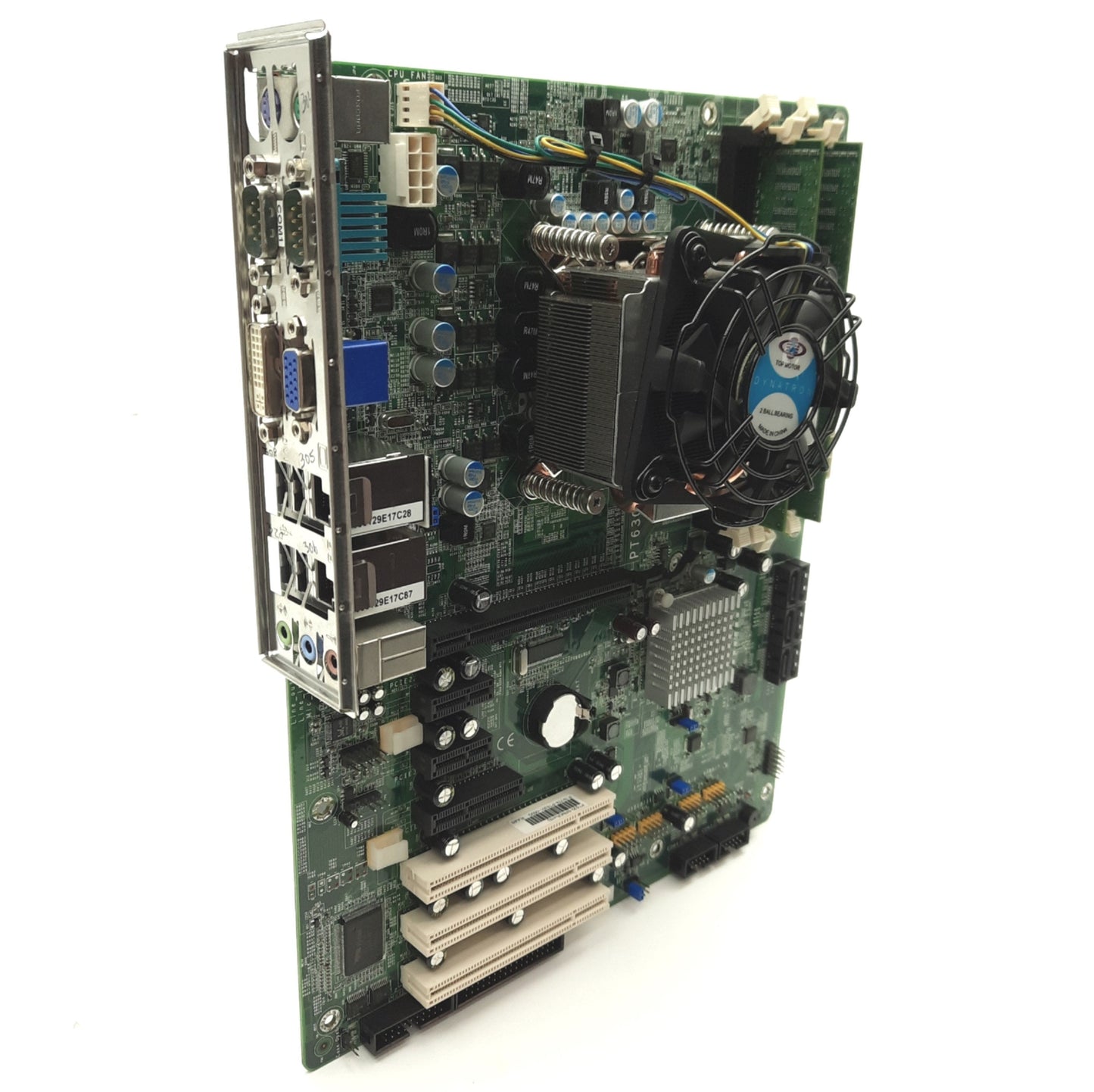 Used DFI PT630 Motherboard & CPU, Intel i7-860 2.8Ghz, 4GB RAM, PCIe x16/1/4, 3x PCI