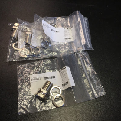New Lot of 4 Balluff BAM00E0 Proximity Sensor Mounts w/Positive Stops Ø22 x 34mm