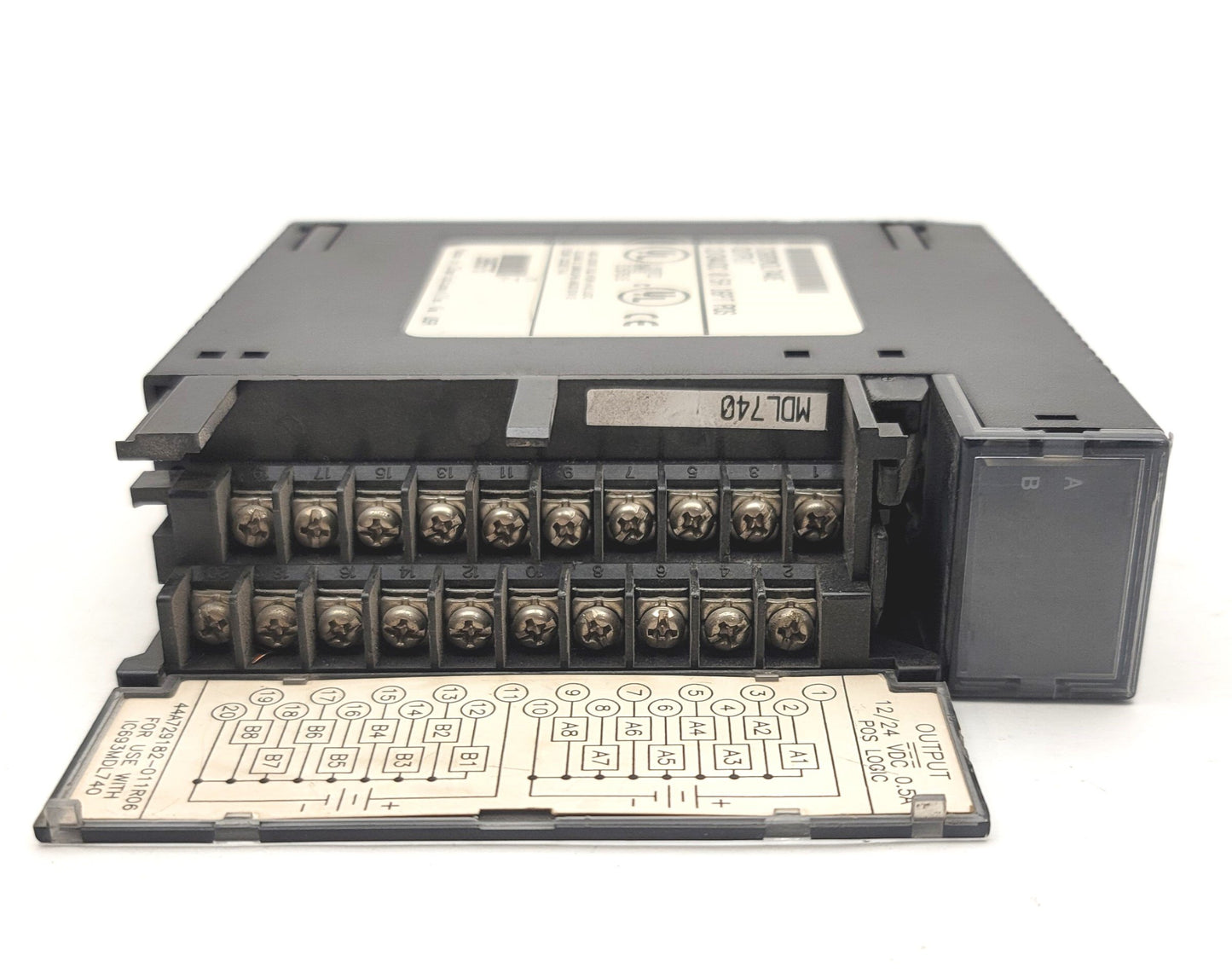 Used GE Fanuc IC693MDL740E Series 90-30 PLC Output Module, 12/24VDC 0.5A, 16-Point