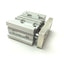 Used SMC MGPM12-10Z Compact Guided Pneumatic Cylinder Bore: 12mm, Stroke: 10mm, M5