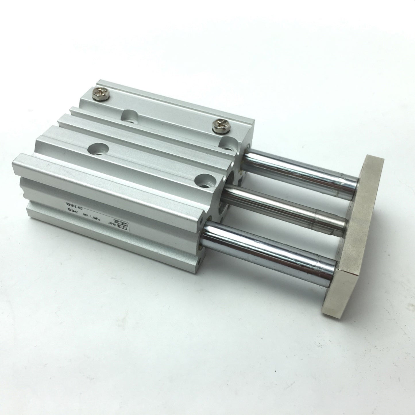 Used SMC MGPM16-40Z Compact Guided Pneumatic Cylinder Bore: 16mm, Stroke: 40mm, M5