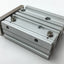 Used SMC MGPM16-40Z Compact Guided Pneumatic Cylinder Bore: 16mm, Stroke: 40mm, M5