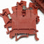 Used Lot of 41 Phoenix Contact UK5N RD Feed-Through Terminal Blocks, Red, 600V 30A