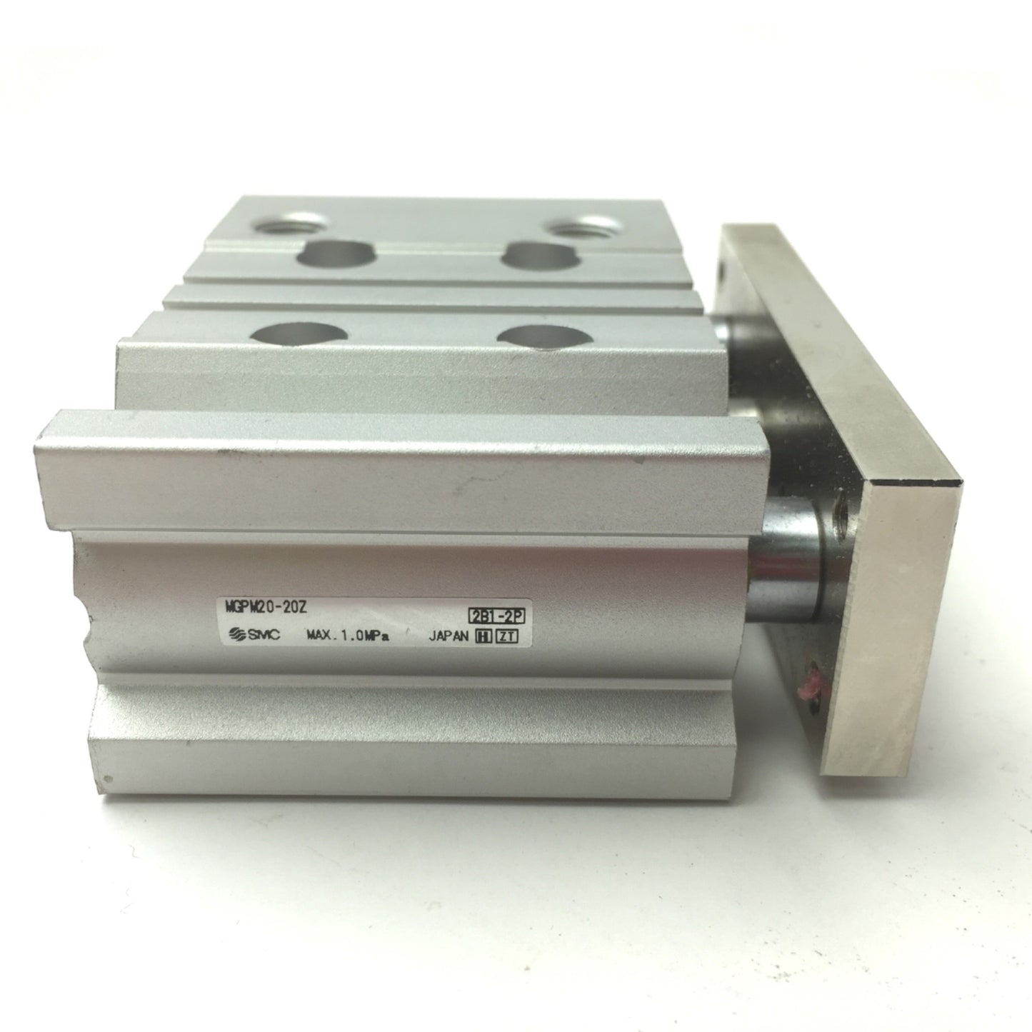 Used SMC MGPM20-20Z Compact Guided Pneumatic Air Cylinder Bore: 20mm, Stroke: 20mm
