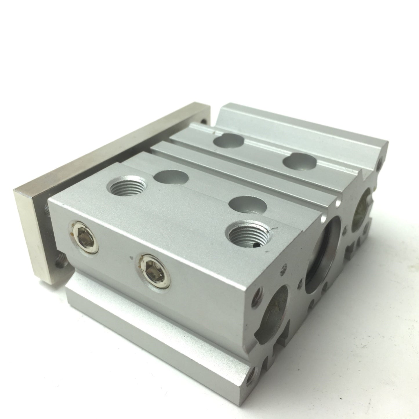 Used SMC MGPM20-20Z Compact Guided Pneumatic Air Cylinder Bore: 20mm, Stroke: 20mm