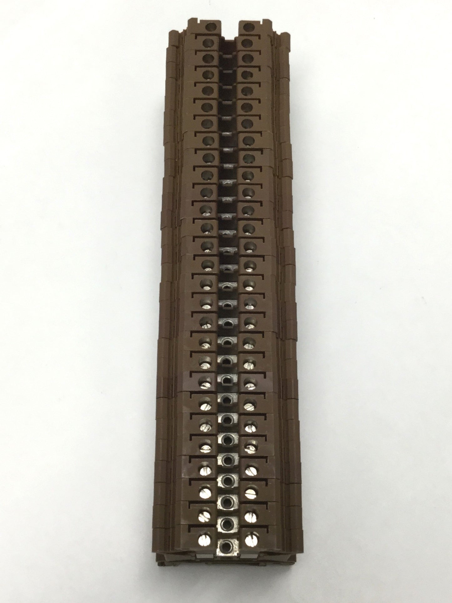 Used Lot of 28 Phoenix Contact UK5N BN Feed-Through Terminal Blocks, Brown, 600V 30A