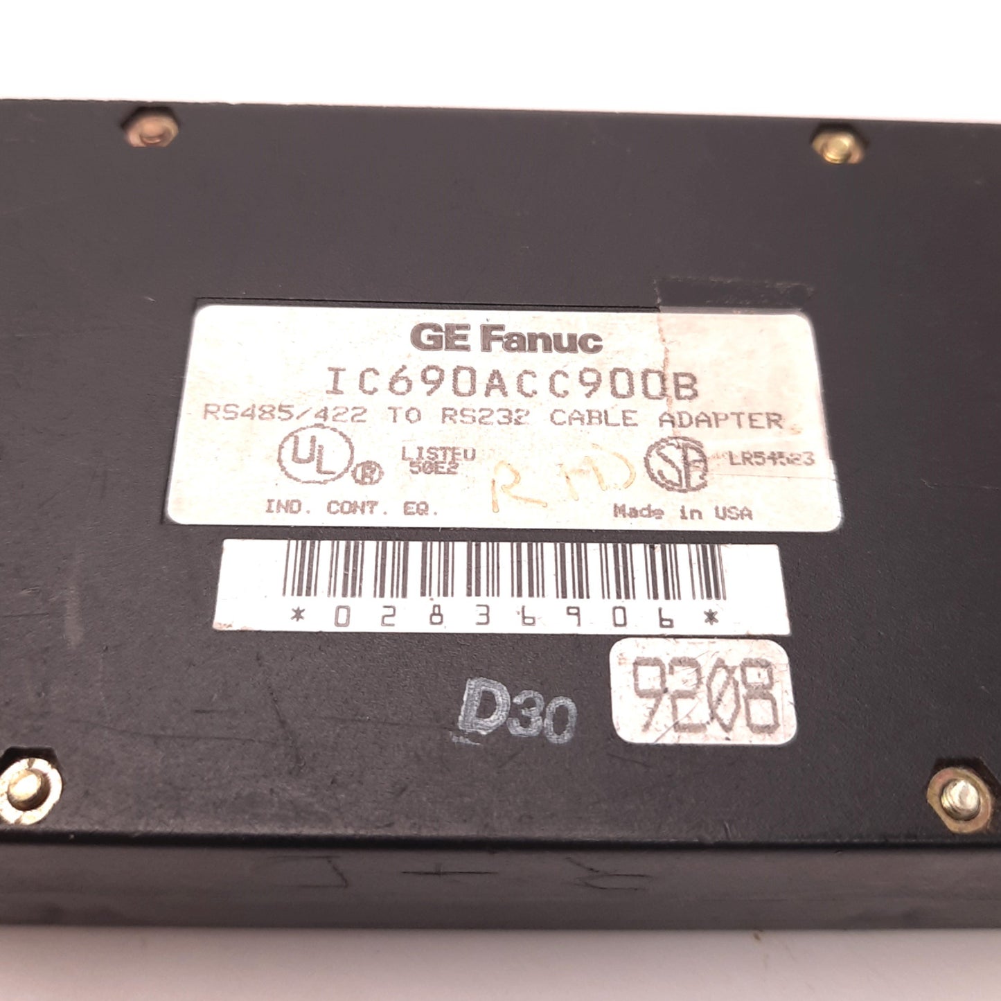 Used GE Fanuc IC690ACC900B Cable Adapter RS485/422 to RS232
