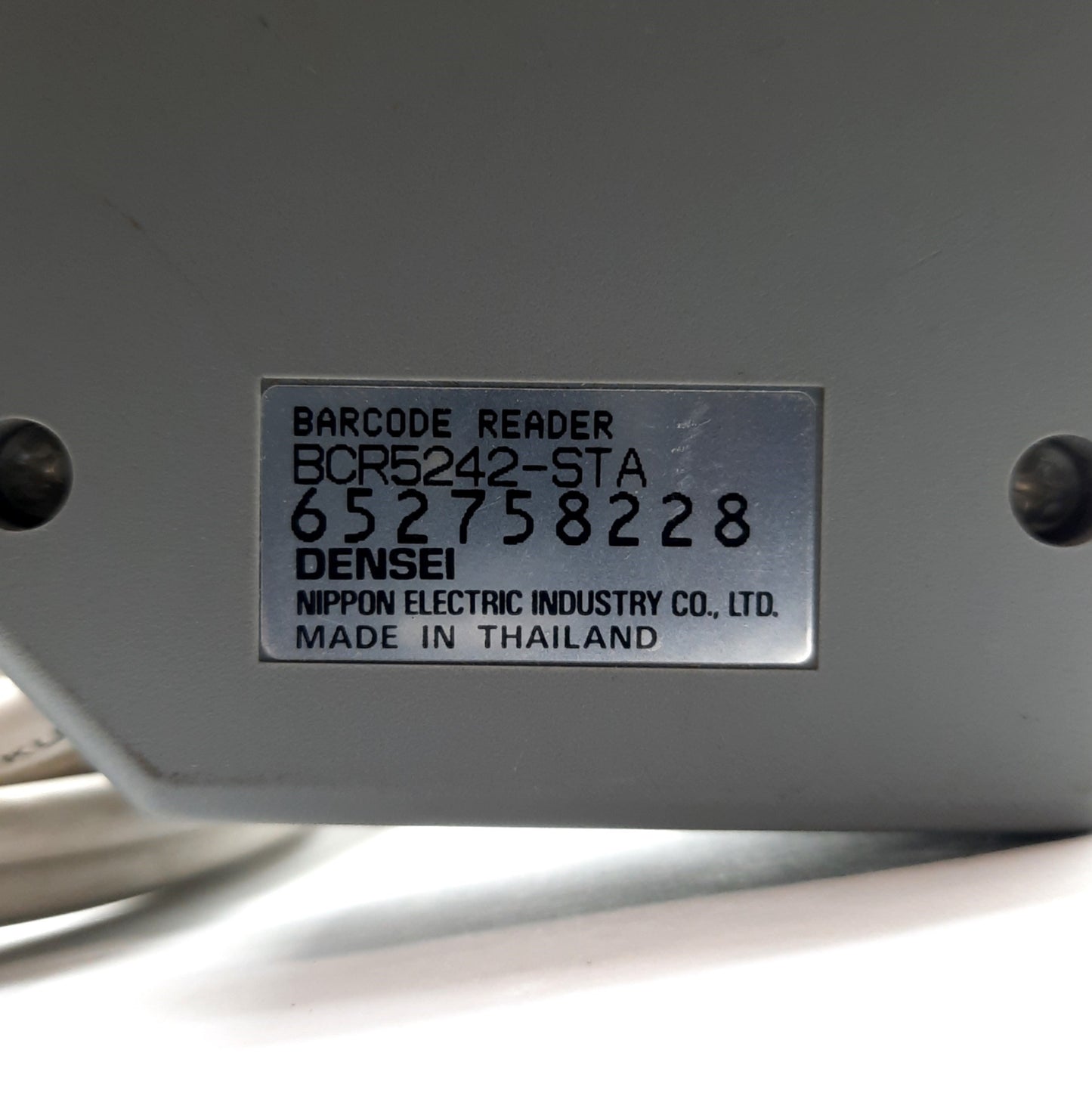 Used DENSEI BCR5242-STA Machine Video/CCD Bar Code Scanner, 120scans/sec, RS-232 5VDC