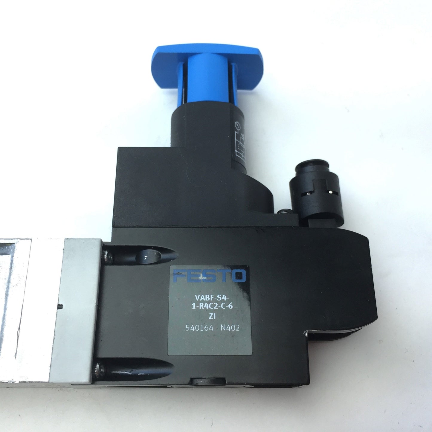 New Festo VABF-S4-1-R4C2-C-6 Pneumatic Regulator Plate 540164, Pressure 2.9-87 PSI