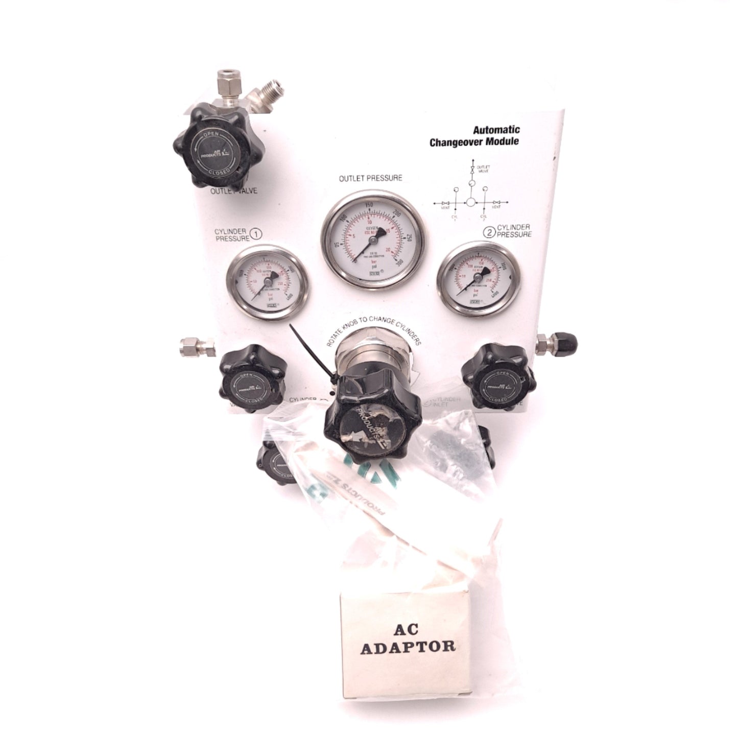 Used Air Products E13 CP445D Automatic Changeover Module Max In: 3000PSI Out: 100PSI