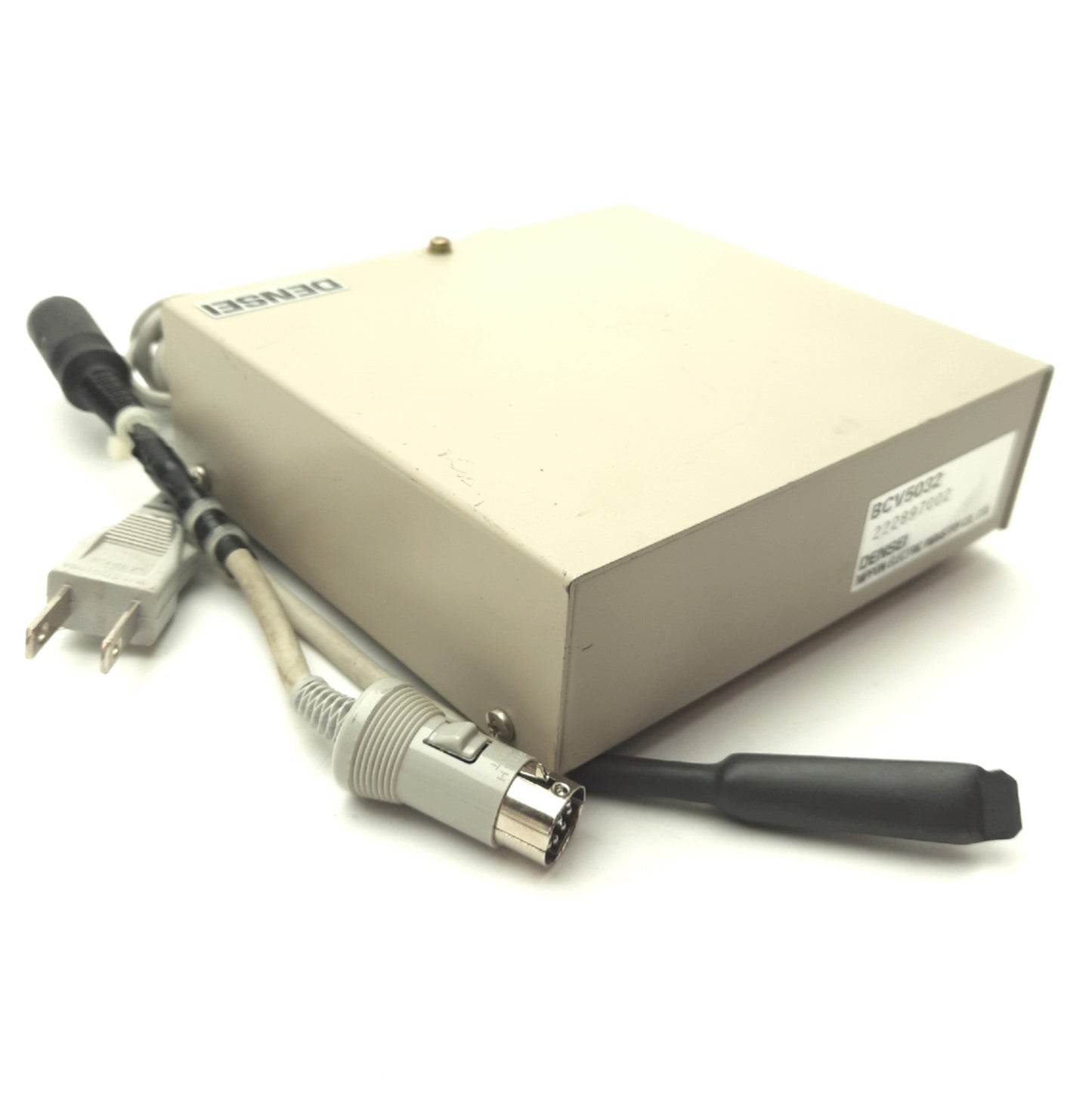 Used DENSEI BCV5032 Bar Code Scanner Power Supply/Controller, DB25, 8-Pin DIN, 120VAC