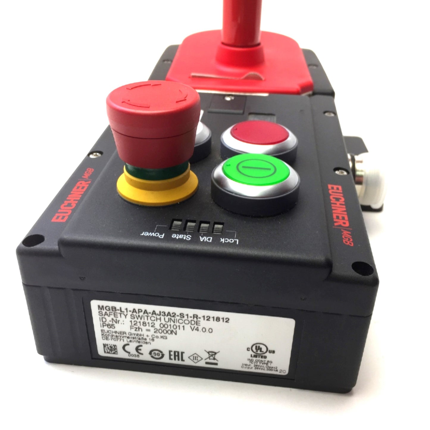 New – Open box Euchner MGB-L1-APA-AJ3A2-S1-R-121812 Safety Switch MGB-H-AA1A6-R-111838 Handle