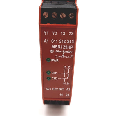 Used Allen Bradley 440R-D23171 Guardmaster Safety Relay 24VDC, 2-Hand Control, 250VAC