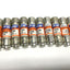 Used Lot of 10 Ferraz Shawmut ATDR8 Amp-Trap Time Delay Fuses, Class CC, 8A 600VAC