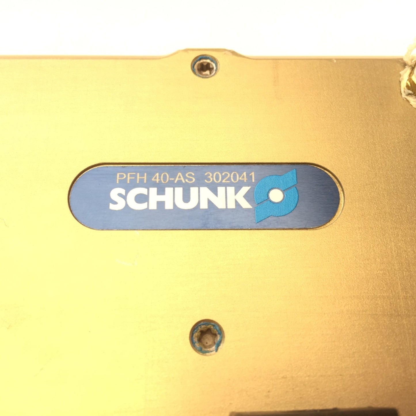 Used SCHUNK PFH 40-AS Parallel Gripper, 2-Jaw, 40mm Long Stroke, 87psi, 1540N Force