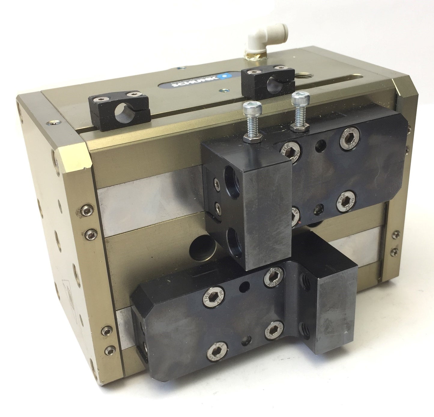Used SCHUNK PFH 40-AS Parallel Gripper, 2-Jaw, 40mm Long Stroke, 87psi, 1540N Force