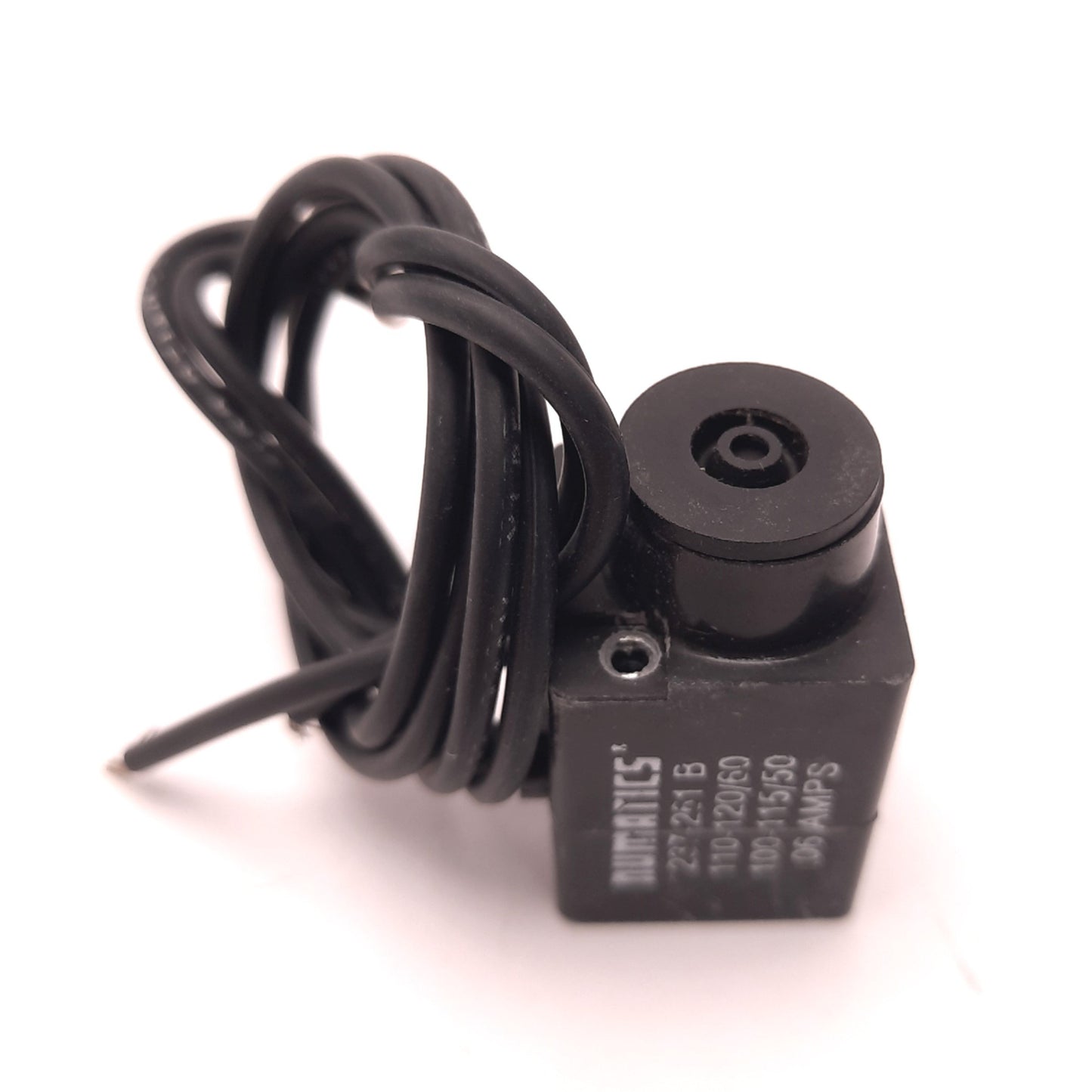 Used Numatics Assy No. 237-261B Solenoid Coil, 120v AC, 0.06A, 14" Leads
