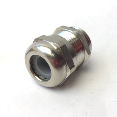 New – Open box Lot of 4 Harting Elektronik 19000005080 Heavy Duty Cable Clamp 5-9mm, M20, Brass