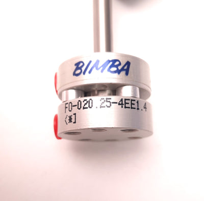 Used Bimba FO-020.25-4EE1.4 Flat 1 Compact Cylinder, 9/16" Bore, 1/4" Stroke