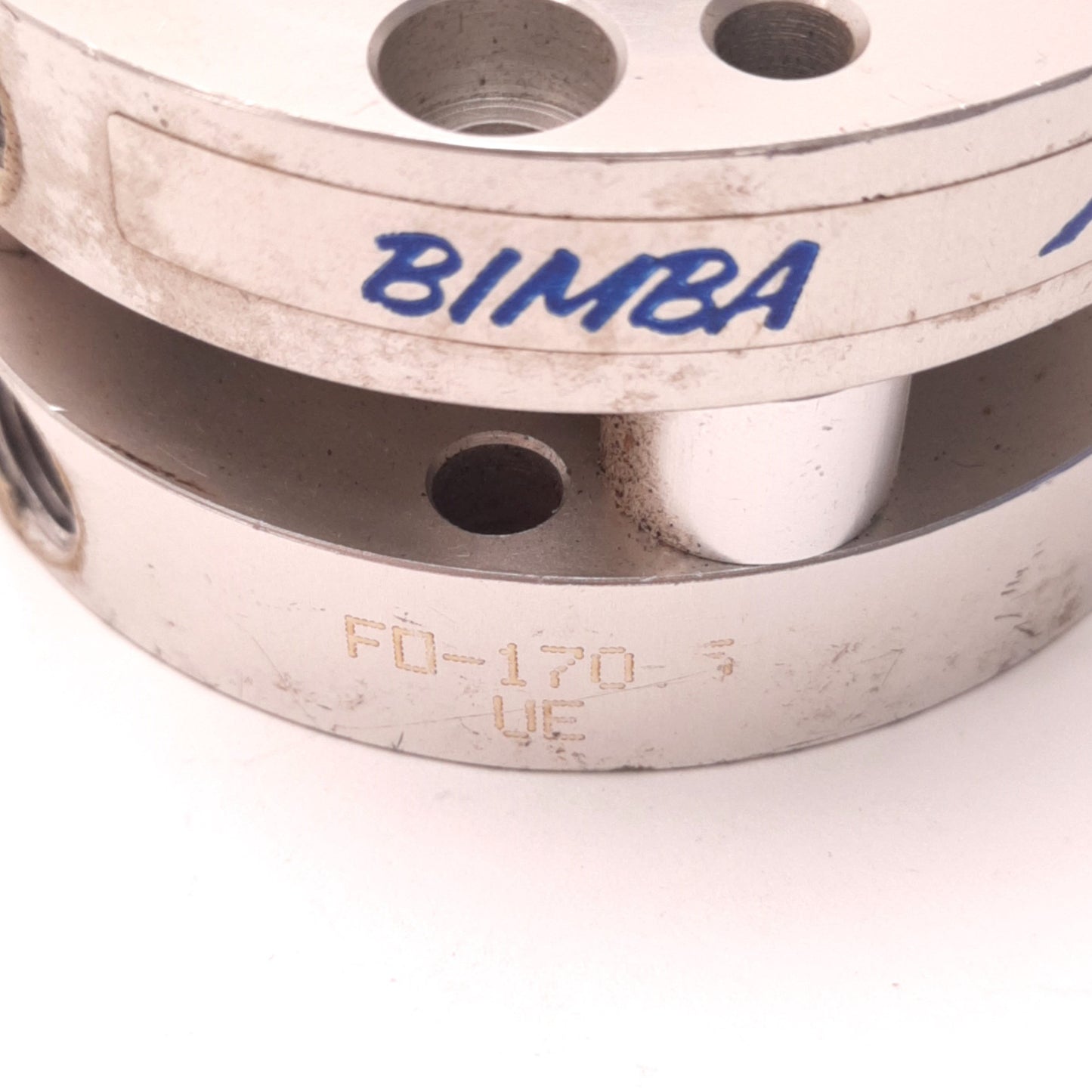 Used Bimba FO-170.5 Flat 1 Pneumatic Cylinder, 1.5" bore, 0.5" Stroke, Dbl. Acting