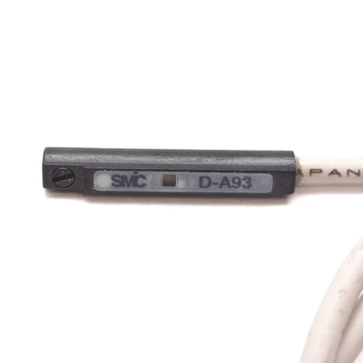 New – Open box SMC D-A93 Cylinder Position Sensor, 24VDC 5-40mA, 100VAC 5-20mA, 2-Wire 18"