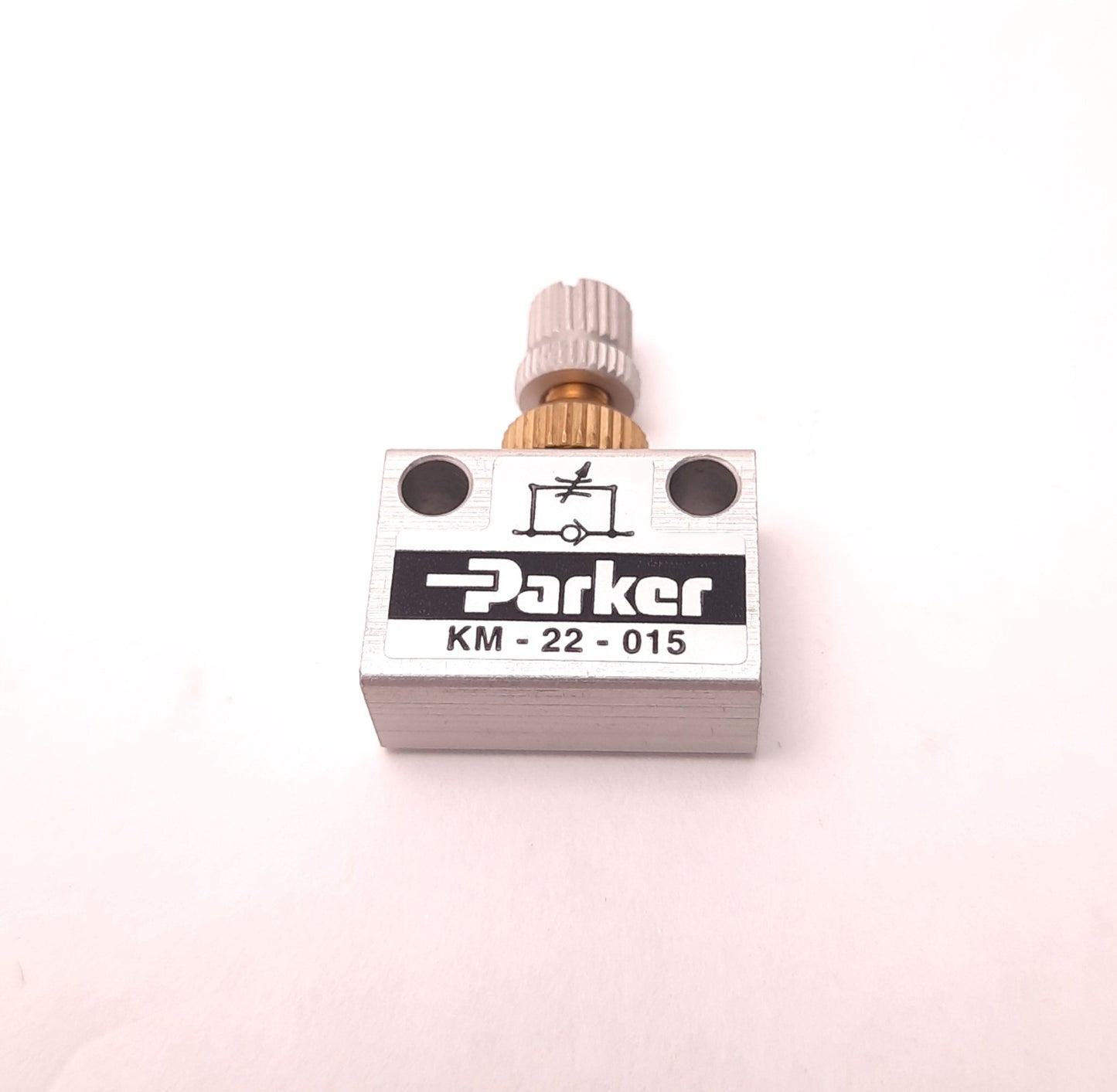 New – Open box Parker KM-22-015 Manual In-Line Flow Control Valves 10-32UNF