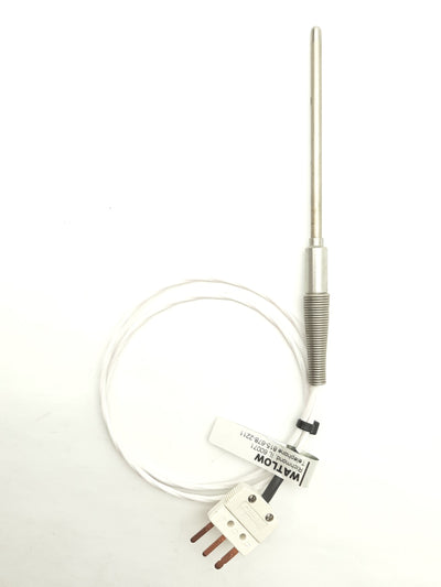 Used Watlow RFHB0JK034AB020 RTD Temperature Sensor 2-Wire ?.188 x 3«" Sheath 2' Cable