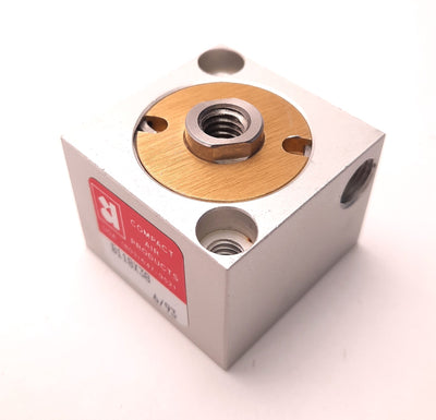 Used Compact Air B11x838 Compact Cylinder 3/8" Stroke, 1-1/8" Bore, 3/8-24 Ports