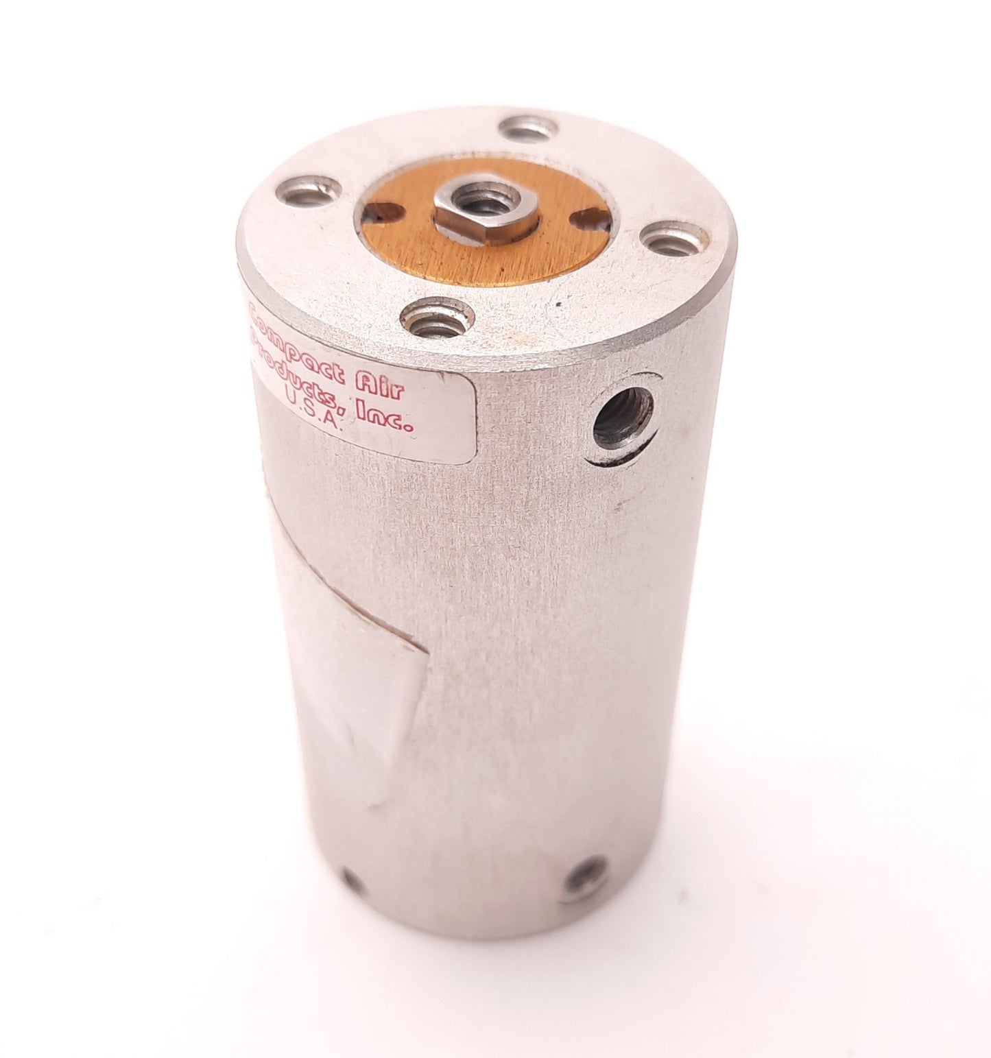 Used Bimba R34x2 Round Pneumatic Cylinder 3/4" Bore, 2" Stroke, 10-32 Ports