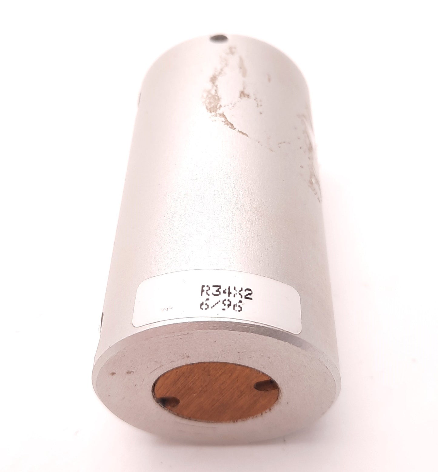 Used Bimba R34x2 Round Pneumatic Cylinder 3/4" Bore, 2" Stroke, 10-32 Ports