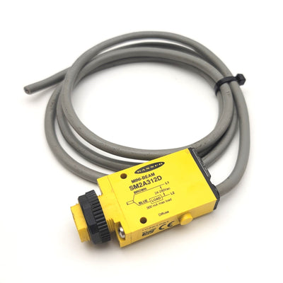 Used Banner Engineering SM2A312D Diffuse Mini Beam Proximity Sensor 24-240VAC, 380mm