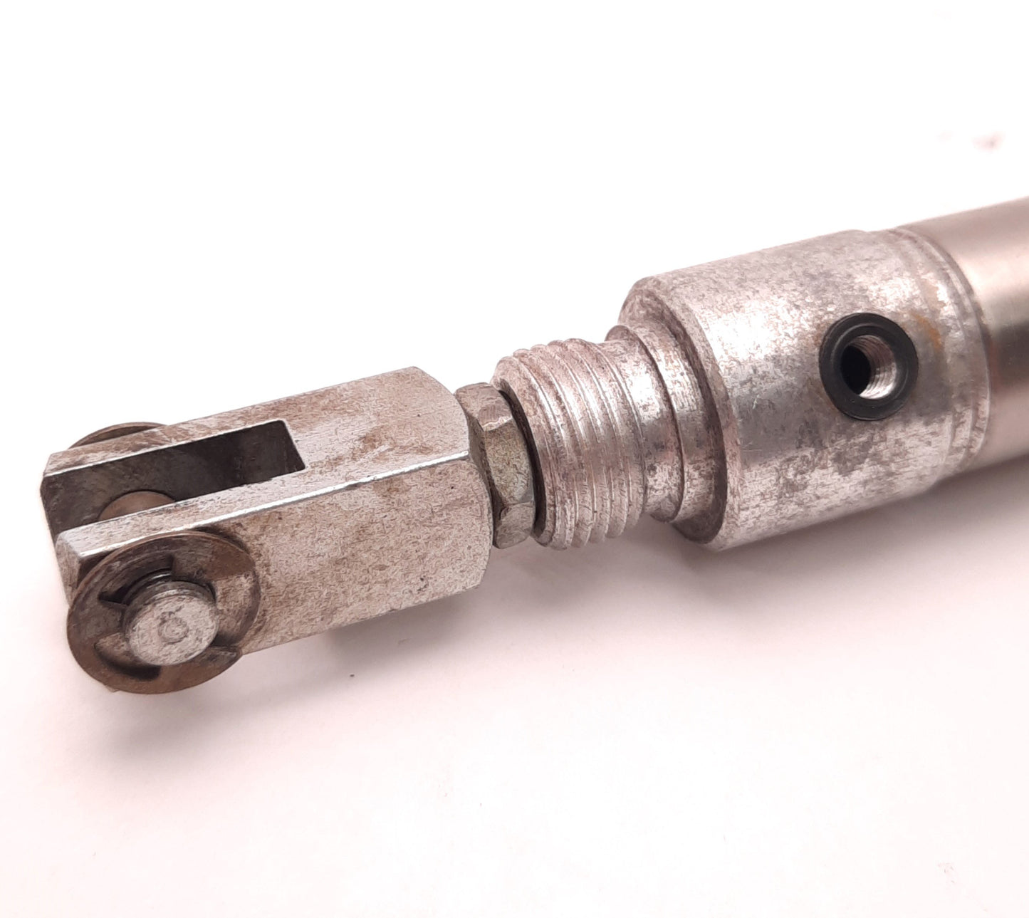 Used Bimba D-69522-A-10 Pneumatic Cylinder 10-32 Threaded Ports, 9-7/8" Stroke