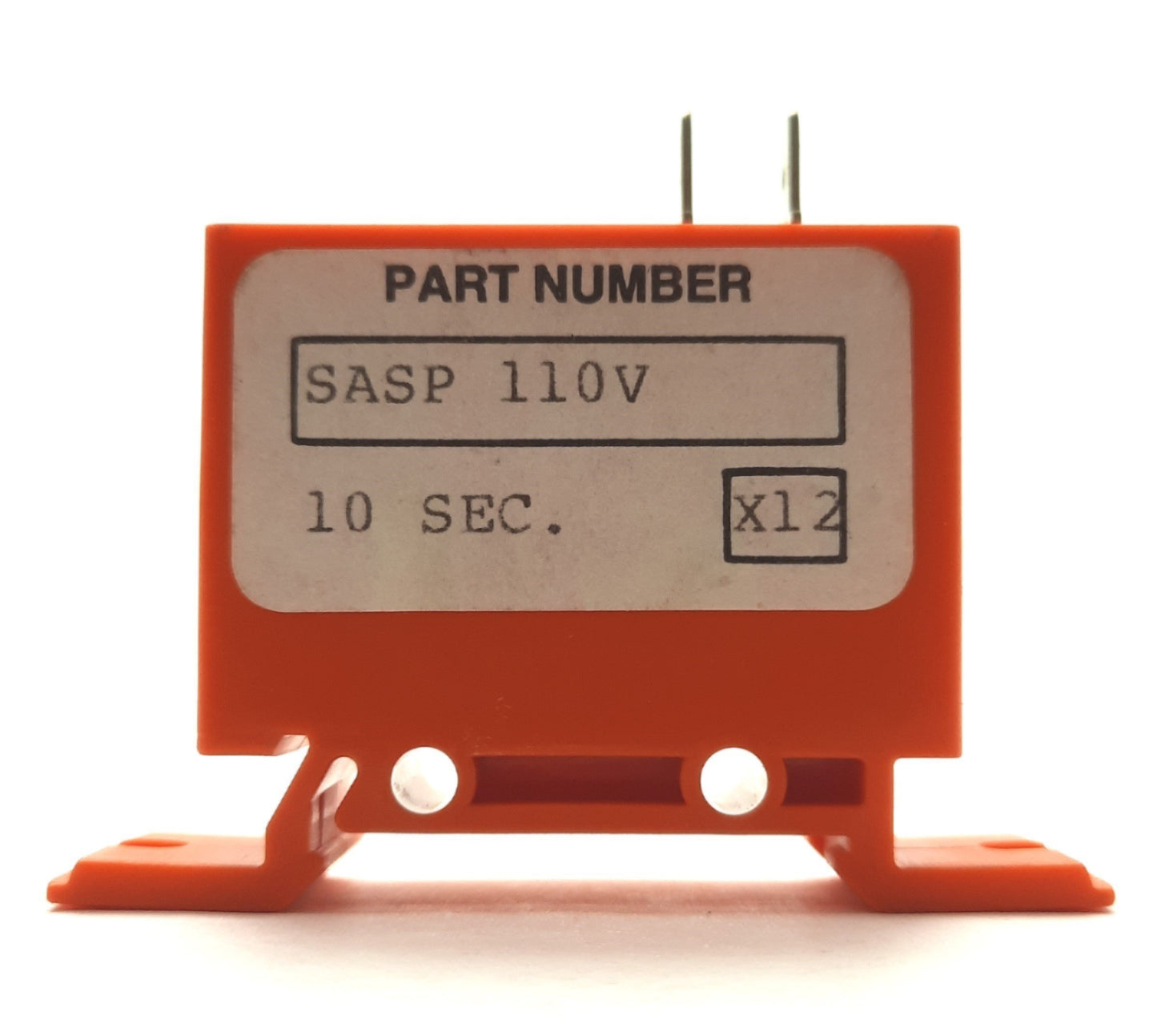 Used Lot of 2 Syrelec SASP10S110AD Time Delay Relay, .1-10sec On-Delay, 110VAC/DC 7A