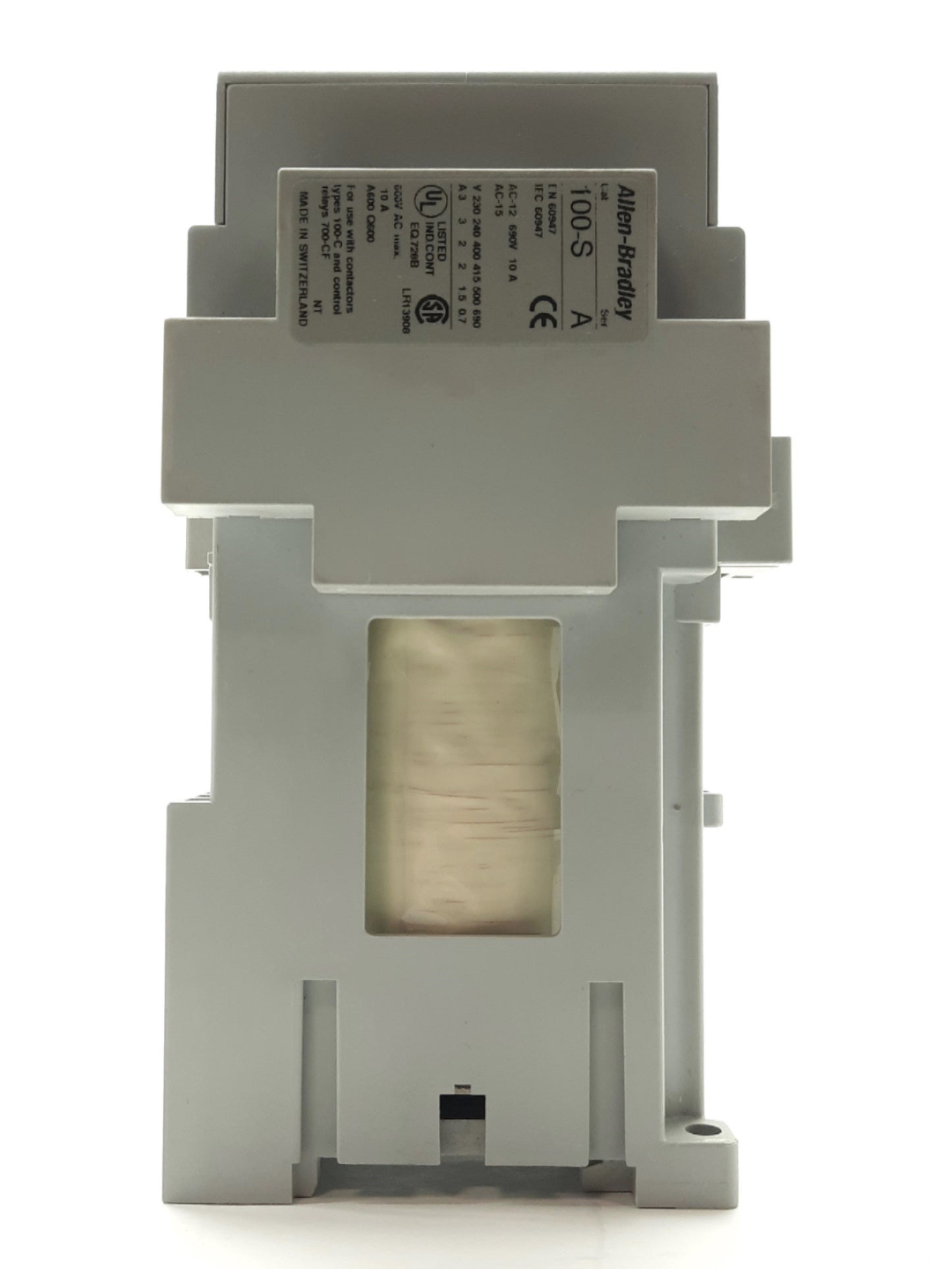 Used Allen Bradley 100-C30ZJ00 Contactor, 3-Pole NO Aux, 600VAC 30A, 24VDC Coil