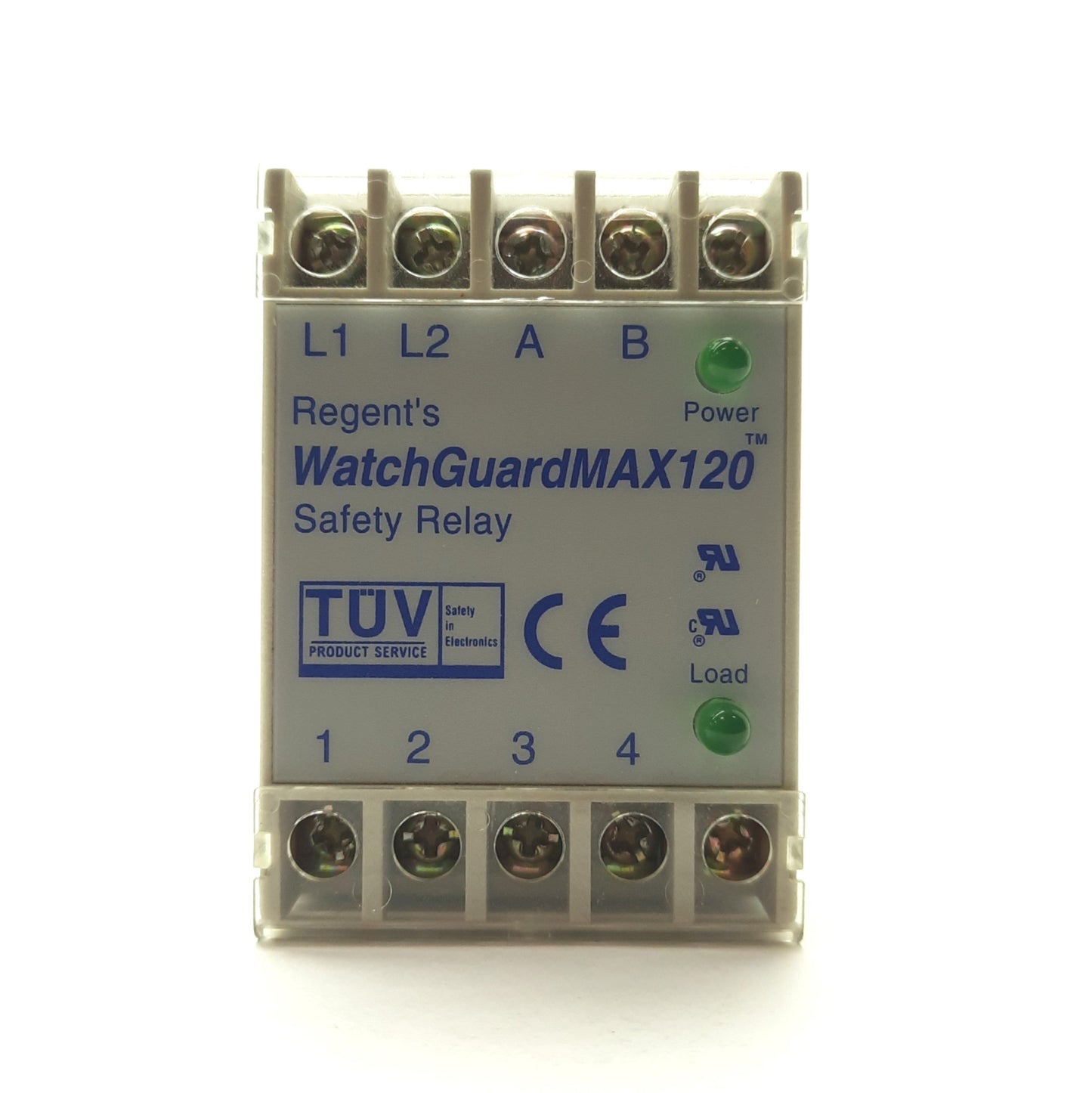 New Regent Controls WatchGuardMAX120 Safety Relay, 2x 24VDC 50mA Inputs, 120VAC