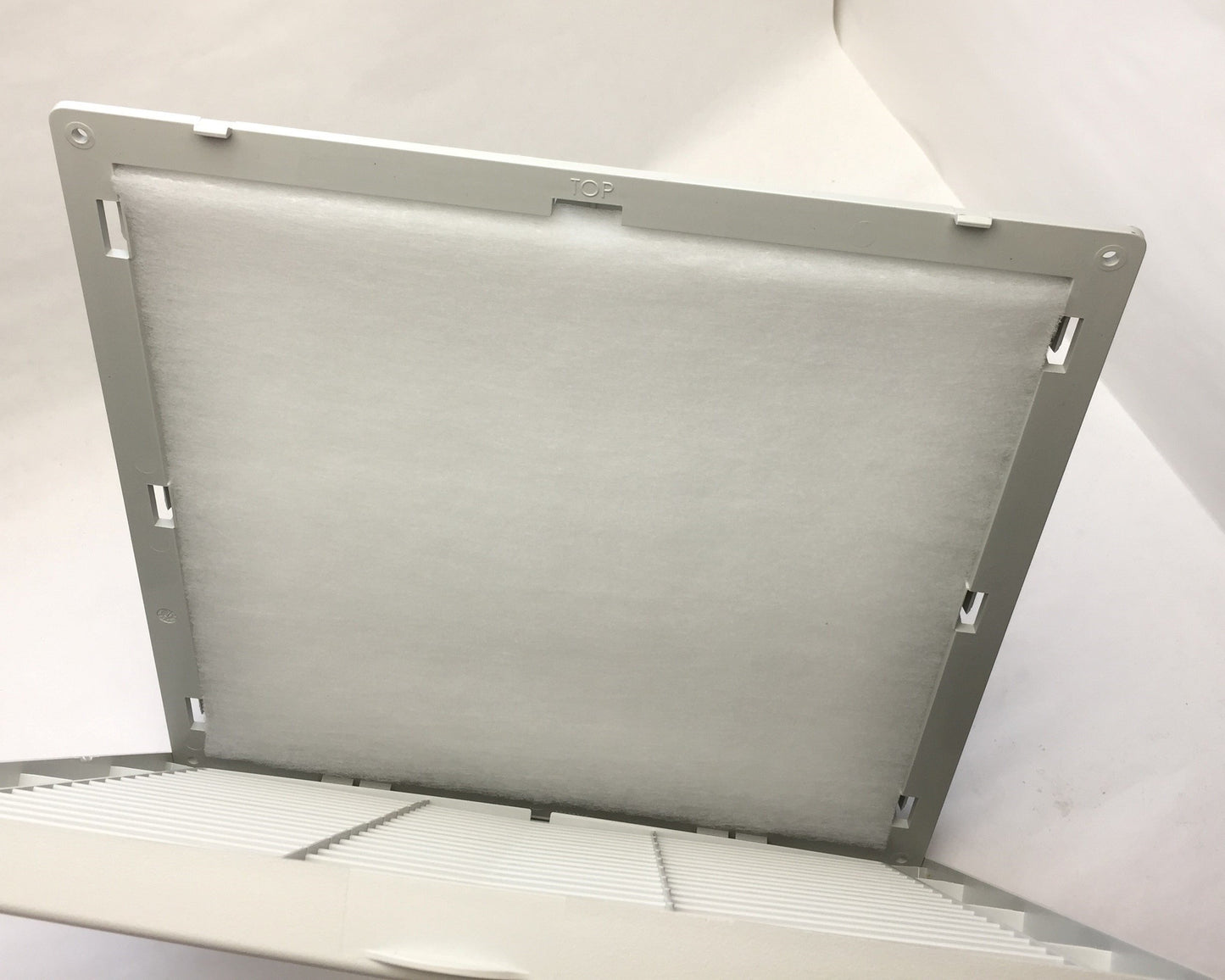 New – Open box Hoffman Nvent HG1300504 Exhaust Grille Kit, Plastic, Smooth Matte, Light Gray