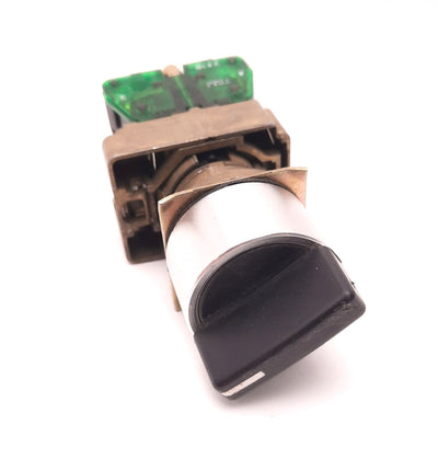 Used Allen Bradley 800E2x10 Selector Switch, 10 Amp, 600v, 2 N.O. 22.5mm