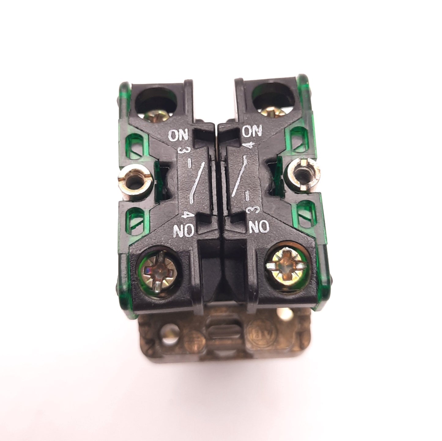 Used Allen Bradley 800E2x10 Selector Switch, 10 Amp, 600v, 2 N.O. 22.5mm