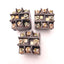 Used Lot of 3 Omron A3G-4024 Push-Button Socket 5 Amps, 250v AC, 30v DC, DPDT