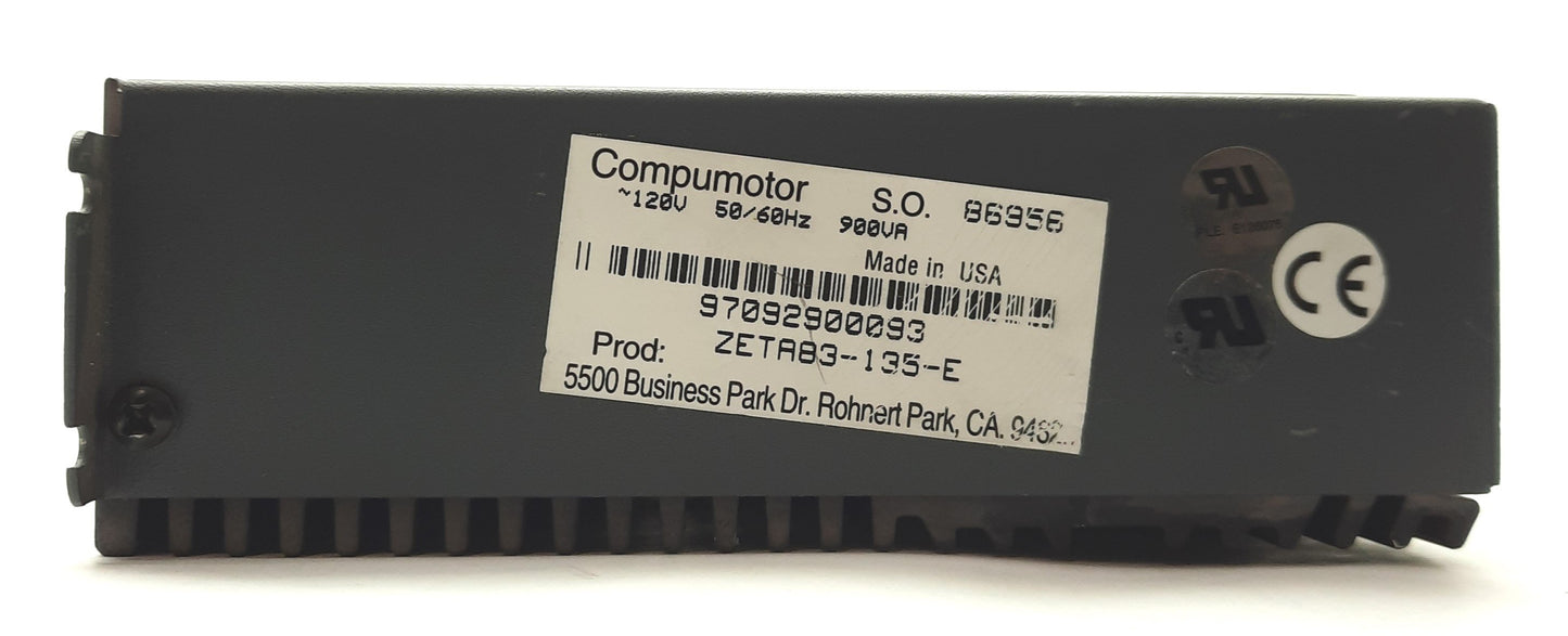 Used Parker ZETA83-135-E ZETA4 Compumotor Stepper Motor Drive, 4A 170VDC Bus, 120VAC