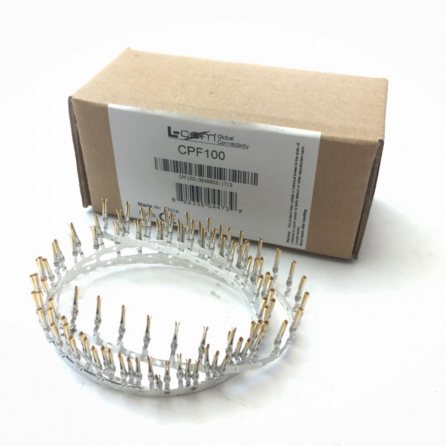 New L-Com CPF100 Standard 24-28 AWG D-Sub Crimp Female Contact Sockets, 100 Reel